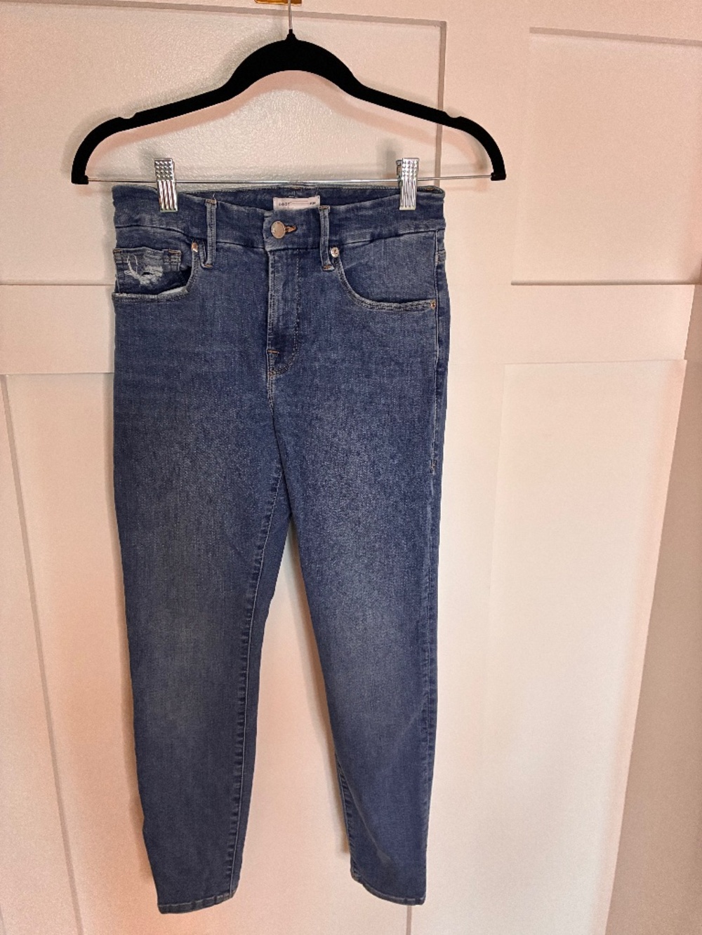 Good American Good Legs skinny cropped jeans